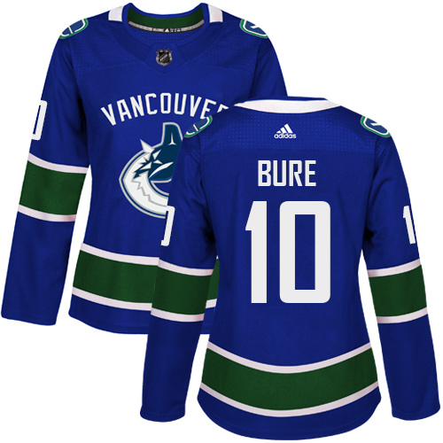 Adidas Vancouve Canucks 10 Pavel Bure Blue Home Authentic Women Stitched NHL Jersey
